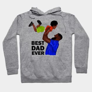 Best Dad Ever, African Dad and Son, Father and Child Hoodie